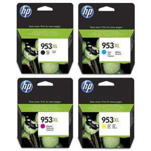 Tusz do drukarki HP komplet tuszów 953XL L0S70AE+F6U16AE+F6U17AE+F6U18AE