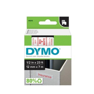 DYMO D1 12MMX7M RDWHT TAPE EUANZ