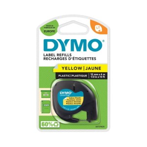 Taśma plastikowa Dymo LetraTAG 12mm x 4m - żółta