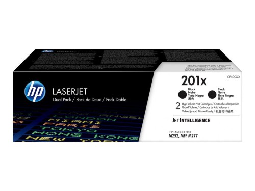 HP 201X Czarne Tonery Oryginalne CF400XD dwupak