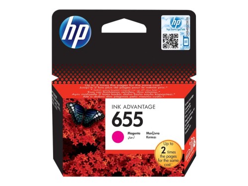 Tusz do drukarki HP 655 Purpurowy Oryginalny CZ111AE