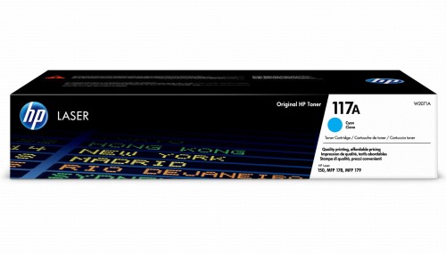 HP 117A Cyan Original Laser Toner Cartridge W2071A