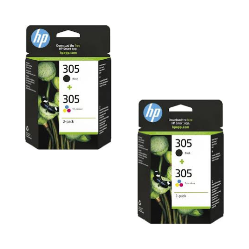 2x Komplet Tusze do drukarki HP 305 Czarny + Kolor 6ZD17AE