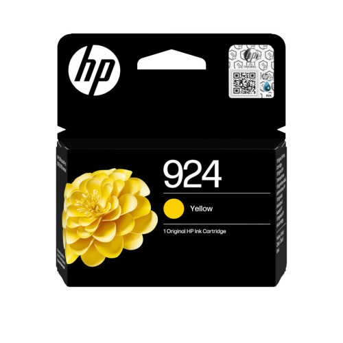 Oryginalny Tusz HP 924 Żółty 4K0U5NE