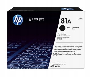 HP Toner nr 81A CF281A Black 10,5K