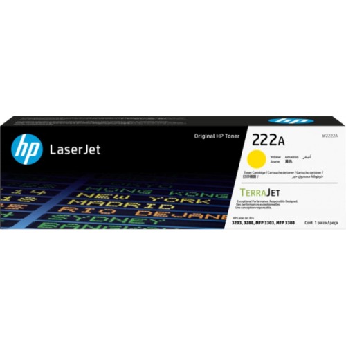 Toner HP 222A oryginalny żółty W2222A